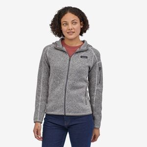 Patagonia Women's Better Sweater® Fleece Hoody, Size Medium, Birch White